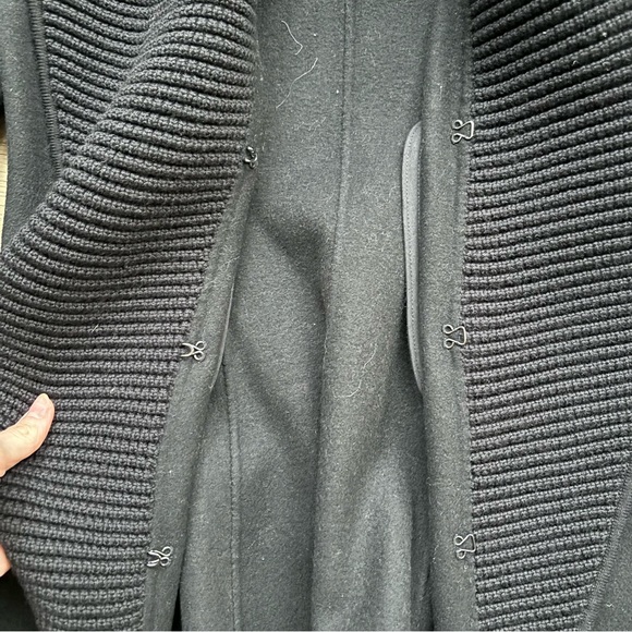 Mackage Aritzia Black Bessie Jacket Knit Lapel Wool Coat - XXS - Picture 8 of 8